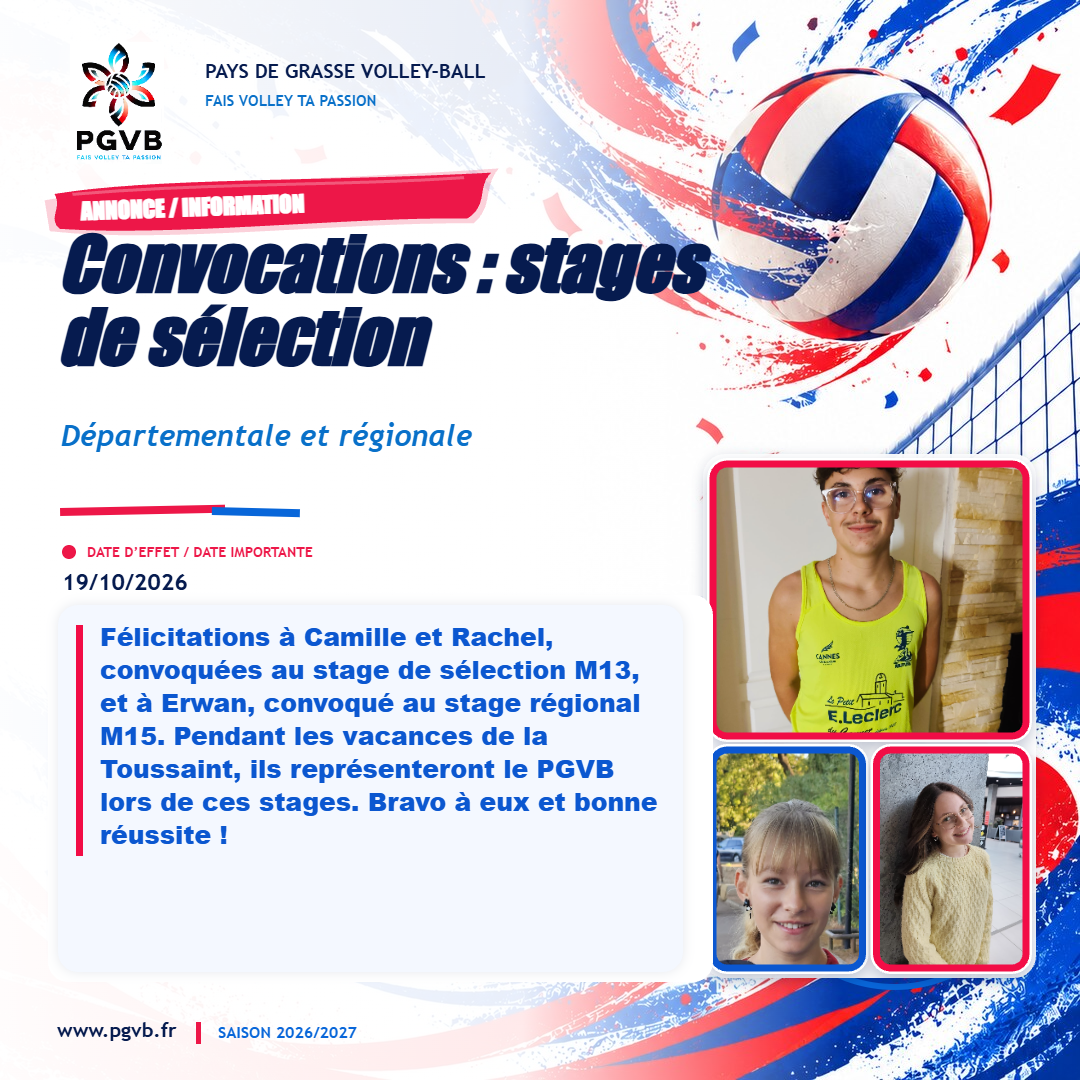 Stage de Selection