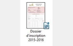 Dossiers d'inscription saison 2015 - 2016 !!