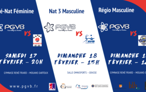 Gros programme à domicile ce week-end !!