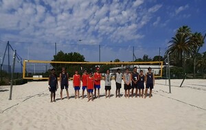 Qualification de nos minimes à la phase finale de coupe de France beach-volley