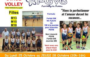 Stage M13-M15-M18 féminin de la Toussaint