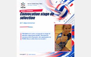 Stage sélection départementale M11