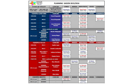 Tous les créneaux !
