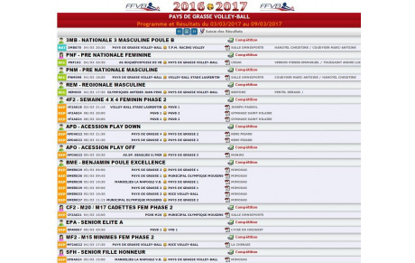 Programme du 03/03/2017 au 09/03/2017