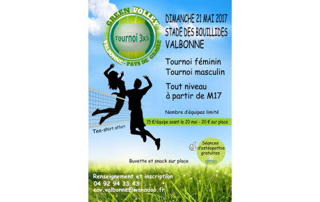 Tournoi Green Volley 21 MAI COV-PGVB