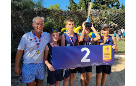 Nos benjamins, vice-champions de France de beach-volley !